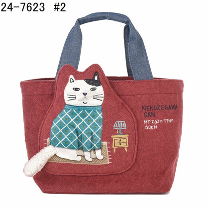 日本JP 直 送  Nekozegawa 羊毛 Hami 口袋包 貓{11月30截單;預計10-14工作天發貨｝