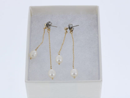 [日本製] 淡水珍珠耳環｛11月30截單;預計10-14工作天發貨｝