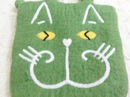 日本JP 直 送  毛氈貓臉手提袋{11月30截單;預計10-14工作天發貨｝