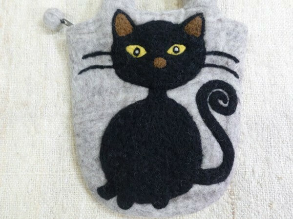 日本JP 直 送  毛氈黑貓手提袋{11月30截單;預計10-14工作天發貨｝