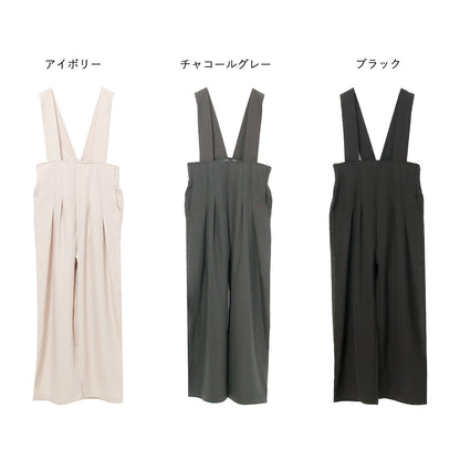 日本JP直送 【2025新品♪】後背帶設計工裝褲{11月30截單;預計10-14工作天發貨｝