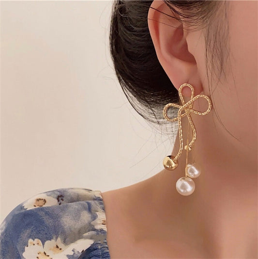 曰本JP直送  熱門復古金屬線耳環“2025新品”  {11月30截單;預計10-14工作天發貨｝