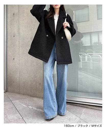 曰本JP直送  中長羊毛剪裁大衣（純色/格紋）{11月30截單;預計10-14工作天發貨｝