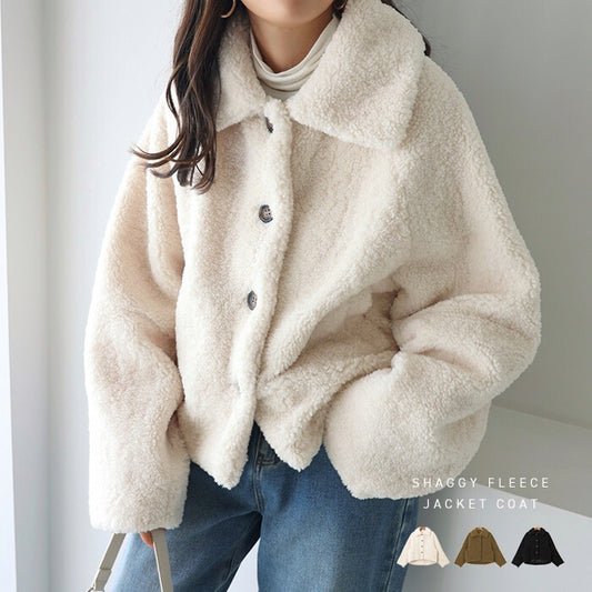 曰本JP直送  短版泰迪熊圍巾大衣{11月30截單;預計10-14工作天發貨｝