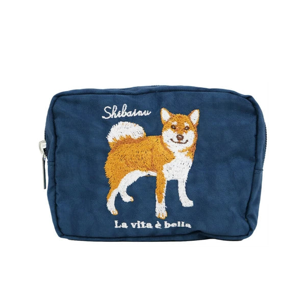 日本JP直送  [2025SS 新品] 動物刺繡小袋 貓咪 雪納瑞 鬥牛犬   {7月12截單;預計10-14 工作天發貨}