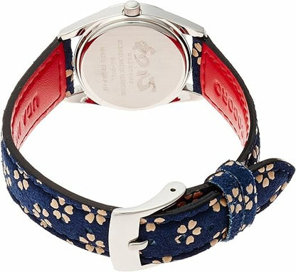 日本JP直送 日本製造 Wakokoro 三針 Uda Inden 圓形手錶    {11月30截單;預計10-14工作天發貨｝　