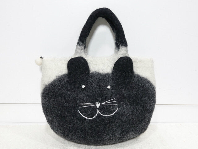 曰本JP直送 【2025新品】毛氈貓臉包 {11月30截單;預計10-14工作天發貨｝