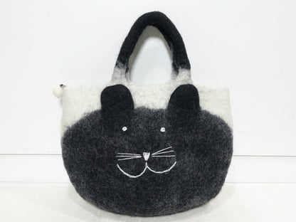 曰本JP直送 【2025新品】毛氈貓臉包 {11月30截單;預計10-14工作天發貨｝