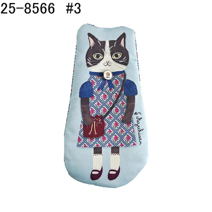 日本JP直送 Parlor Suzurando 緞面模切收納袋（貓咪款式）  {11月30截單;預計10-14工作天發貨｝