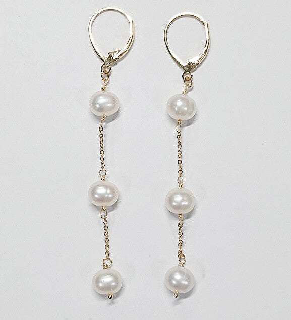 [日本製] 淡水珍珠耳環｛11月30截單;預計10-14工作天發貨｝