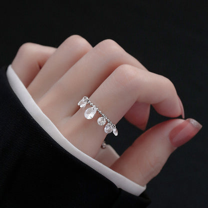 韓國戒指，均碼，925鍍銀，S925戒指，925銀戒指｛11月30截單;預計10-14工作天發貨｝