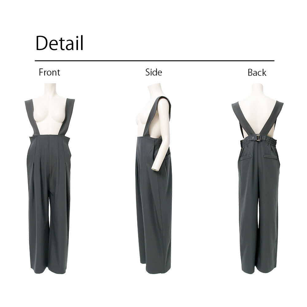 日本JP直送 【2025新品♪】後背帶設計工裝褲{11月30截單;預計10-14工作天發貨｝