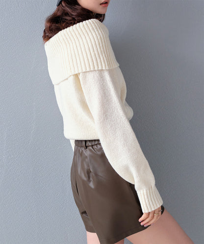 曰本JP直送【2025新品♪】馬海毛觸感露肩針織衫{11月30截單;預計10-14工作天發貨｝