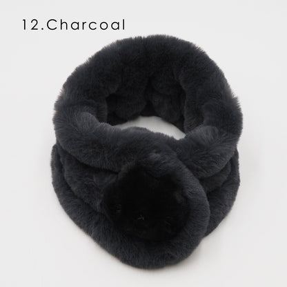 日本JP 直送   2025秋冬新款圍巾：再生環保貓毛披肩  {1月31截單;預計10-14工作天發貨｝