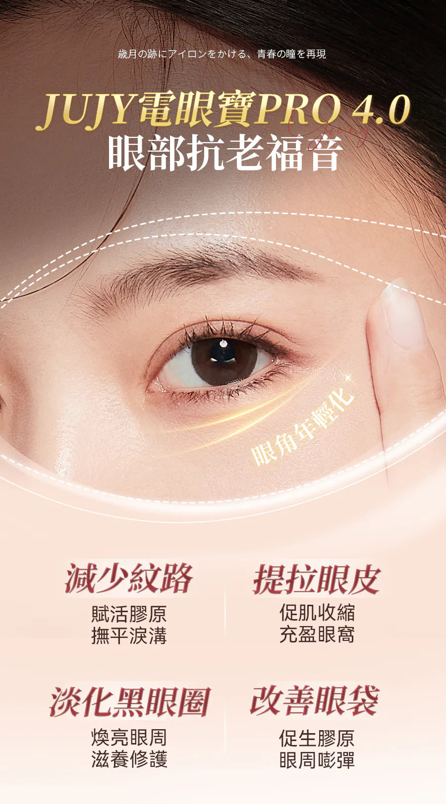 日本JUJY 雙頭全效全眼周逆齡聚能射頻美眼儀 PRO 4.0     {8月2截單;預計10-14 工作天發貨}