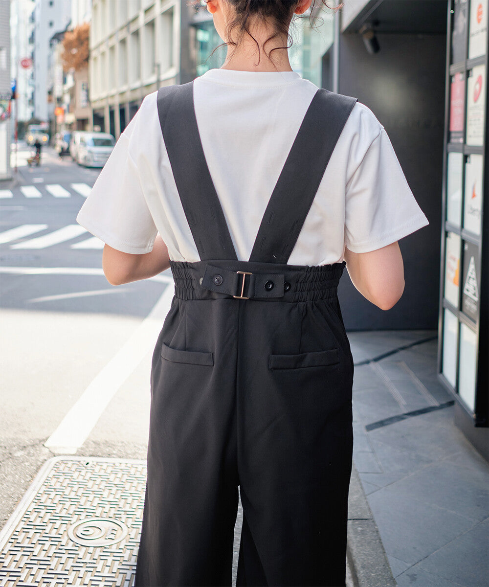 日本JP直送 【2025新品♪】後背帶設計工裝褲{11月30截單;預計10-14工作天發貨｝