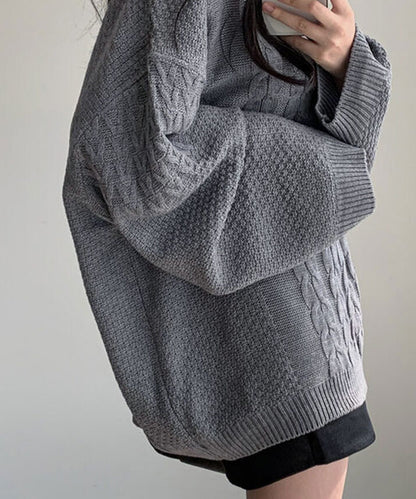 曰本JP直送  針織衫《V領超大針織衫，3種顏色可選》{11月30截單;預計10-14工作天發貨｝