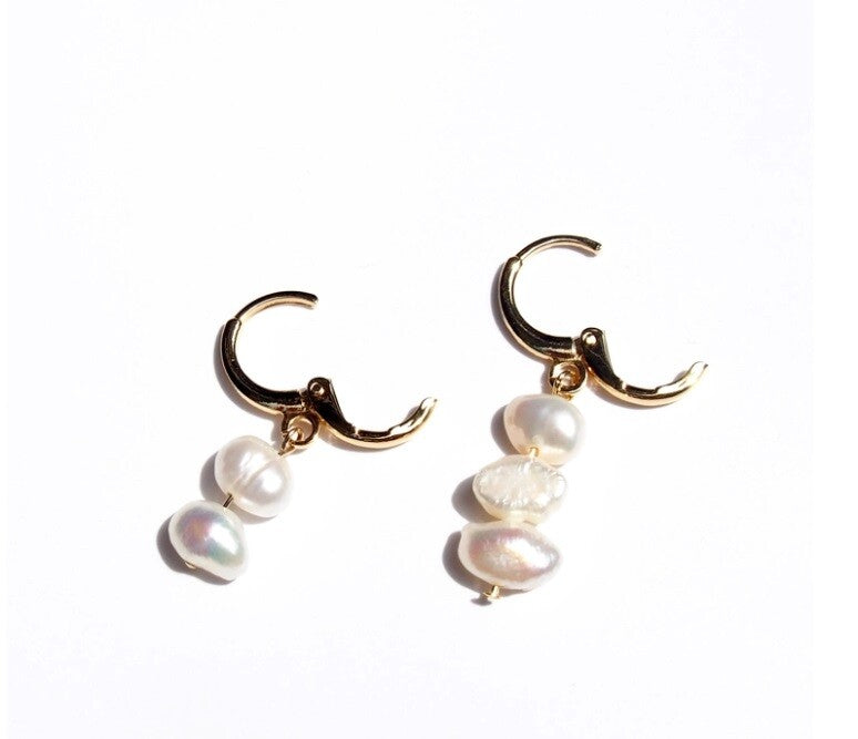 [日本製] 淡水珍珠鉤耳環｛11月30截單;預計10-14工作天發貨｝