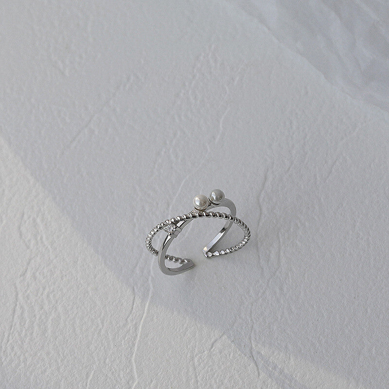 韓國戒指，均碼，925鍍銀，S925戒指，925銀｛11月30截單;預計10-14工作天發貨｝