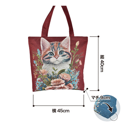 日本JP直送   時尚 Gobelin 刺繡手提包         {7月12截單;預計10-14 工作天發貨}