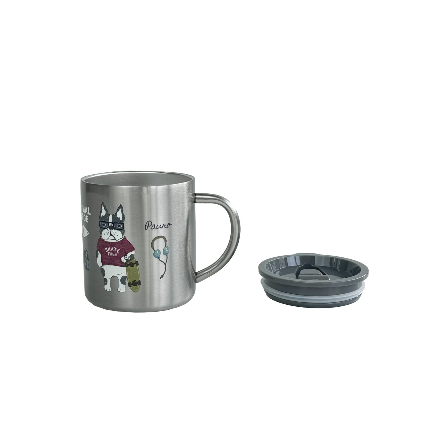 曰本JP直送  動物圖案不鏽鋼馬克杯 360ml {11月30截單;預計10-14工作天發貨｝