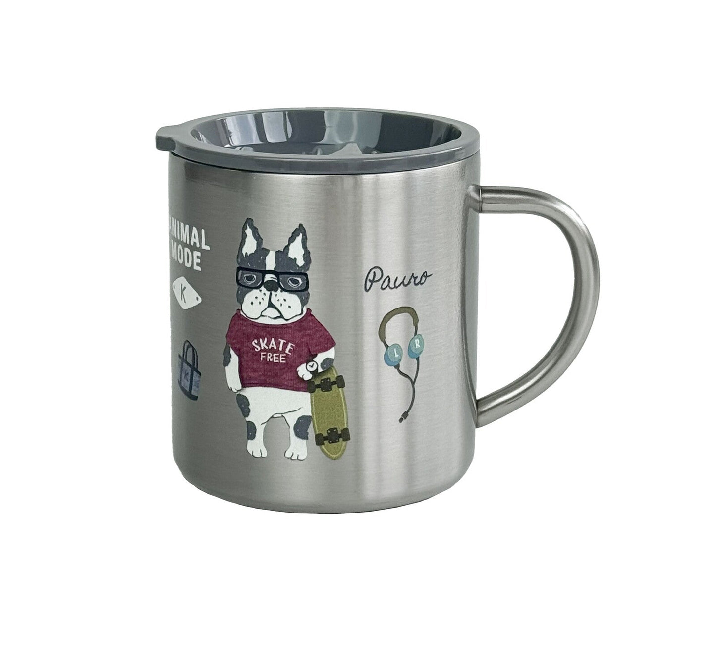 曰本JP直送  動物圖案不鏽鋼馬克杯 360ml {11月30截單;預計10-14工作天發貨｝