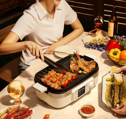 BLAUPUNKT MK-MP031UK-多功能料理鍋 | 氣炸、蒸、燒烤、火鍋、煎鍋 | 輕油少煙   {6月14截單;預計10-14 工作天發貨}