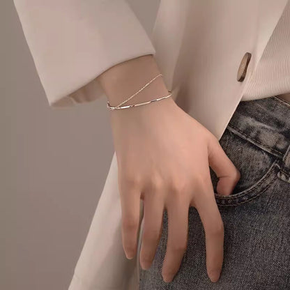 韓國女手鍊，925銀手鍊，銀手鍊｛11月30截單;預計10-14工作天發貨｝