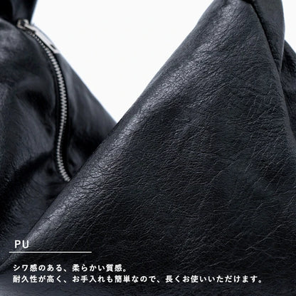 日本[合成革]【挎包】抽褶手柄  {3月5截單;預計10-14天發貨}