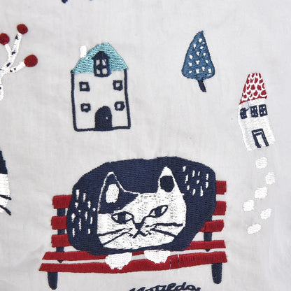 （（現貨））日本防水刺繡洗滌袋 M Size Matilda's Pattern Cat